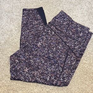 Athleta Women's Patterned Leggings - Navy and Purple